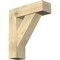 Ekena Millwork Traditional Block Rough Sawn Bracket w/ Offset Brace, Douglas Fir, 8"W x 26"D x 30"H BKT0806X26X30TRA05RDF - alternate 1